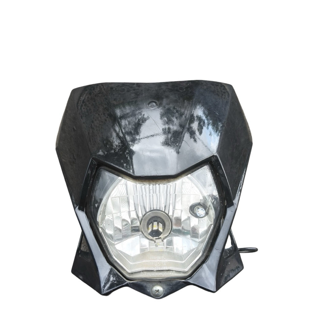 Headlamp depan klx bf original copotan motor -Lampu depan ori klx150 copotan motor