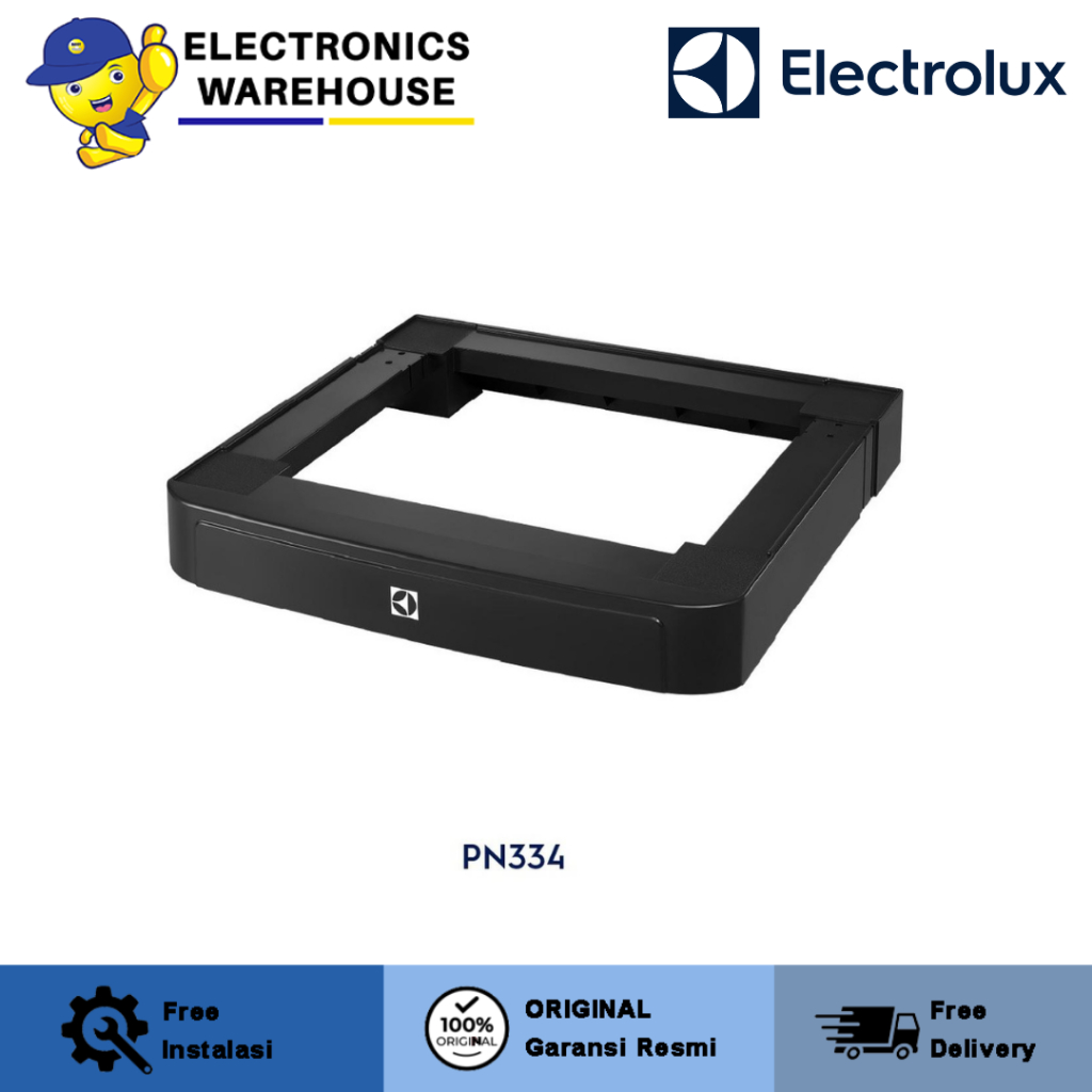 Electrolux Stand Mesin Cuci PN334 Hitam untuk Mesin Cuci 1 Tabung Frontload dudukan