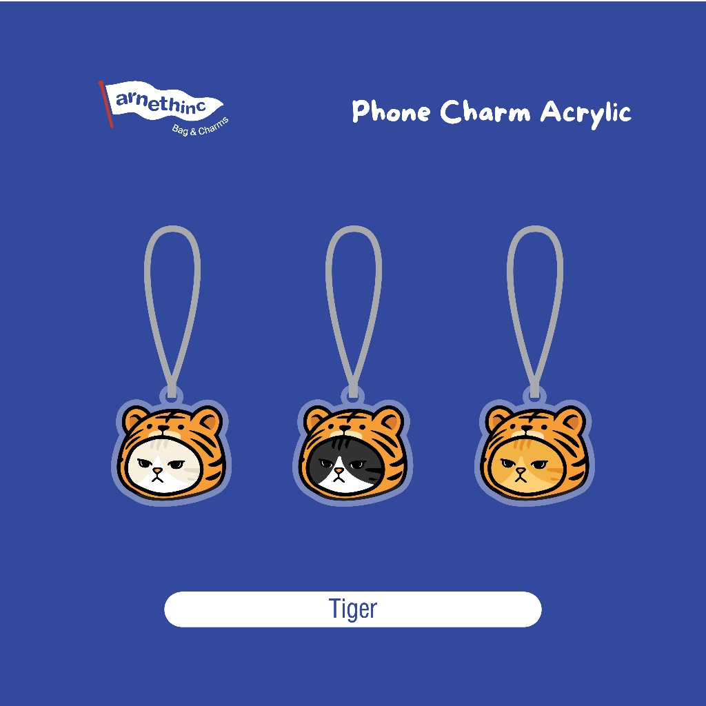 Arnethinc - COSTUME CAT PHONE CHARM - Acrylic Phone Charm | Cat Charm | Ganci HP | Ganci Akrilik