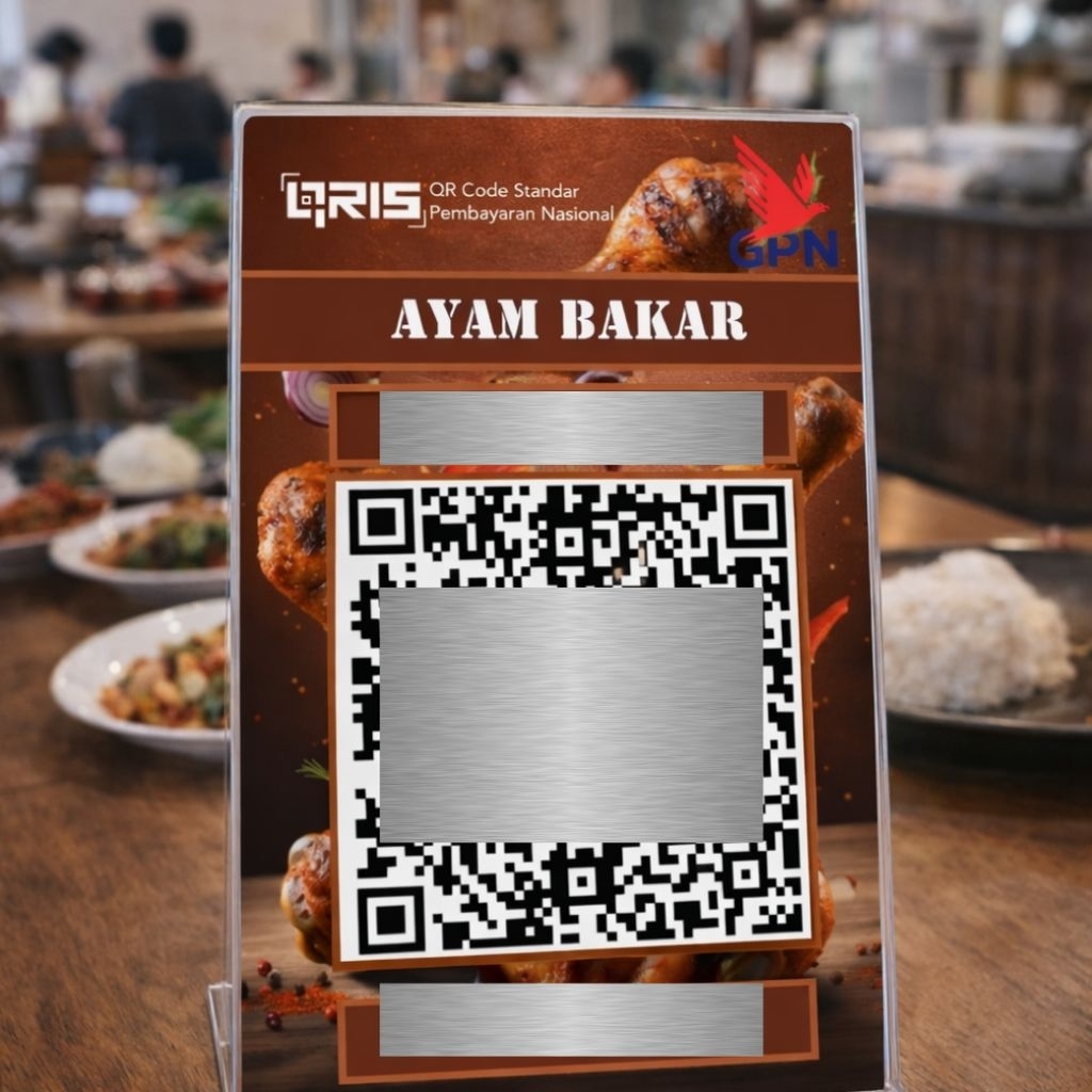 Cetak QRIS Aluminium UMKM | QR | QR CUSTOM