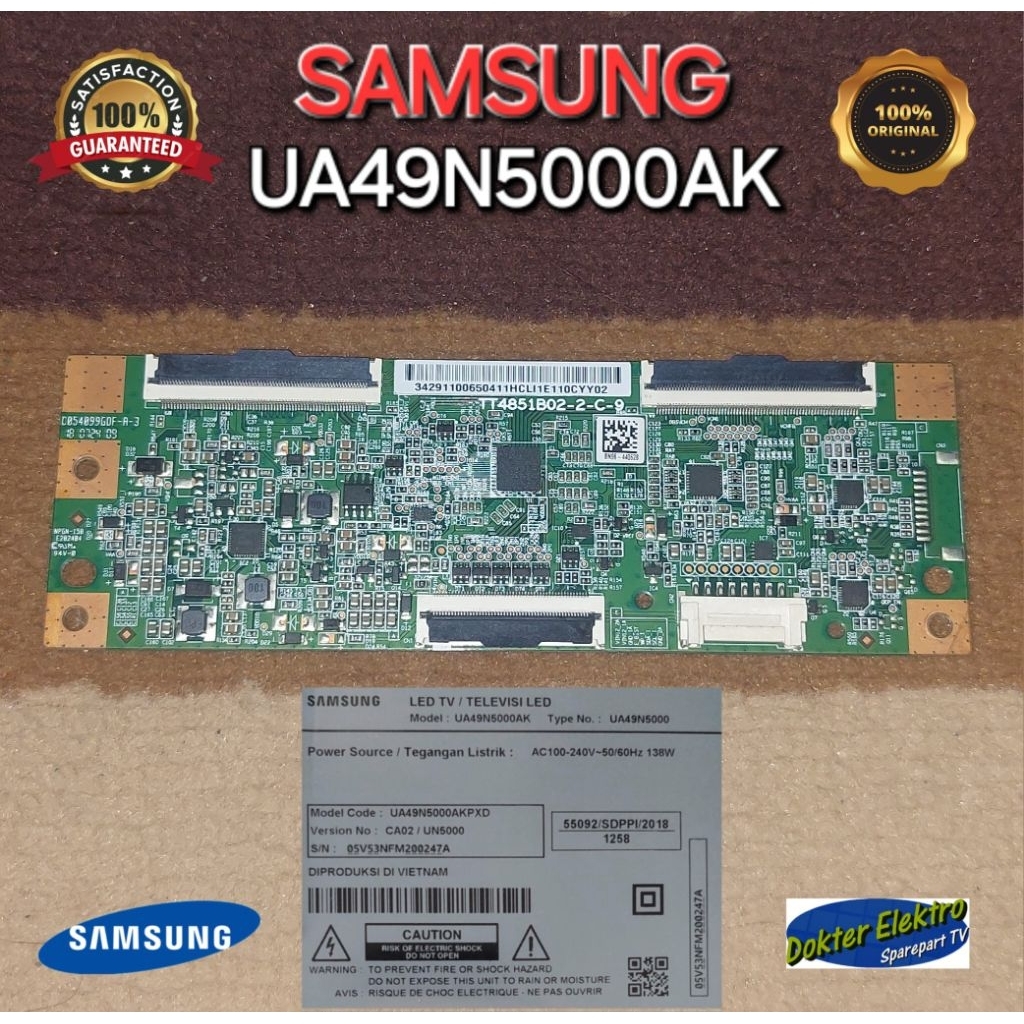 TCON TV SAMSUNG UA49N5000AK UA48J5000AK UA48J5100AK_TT4851B02-2-C-9