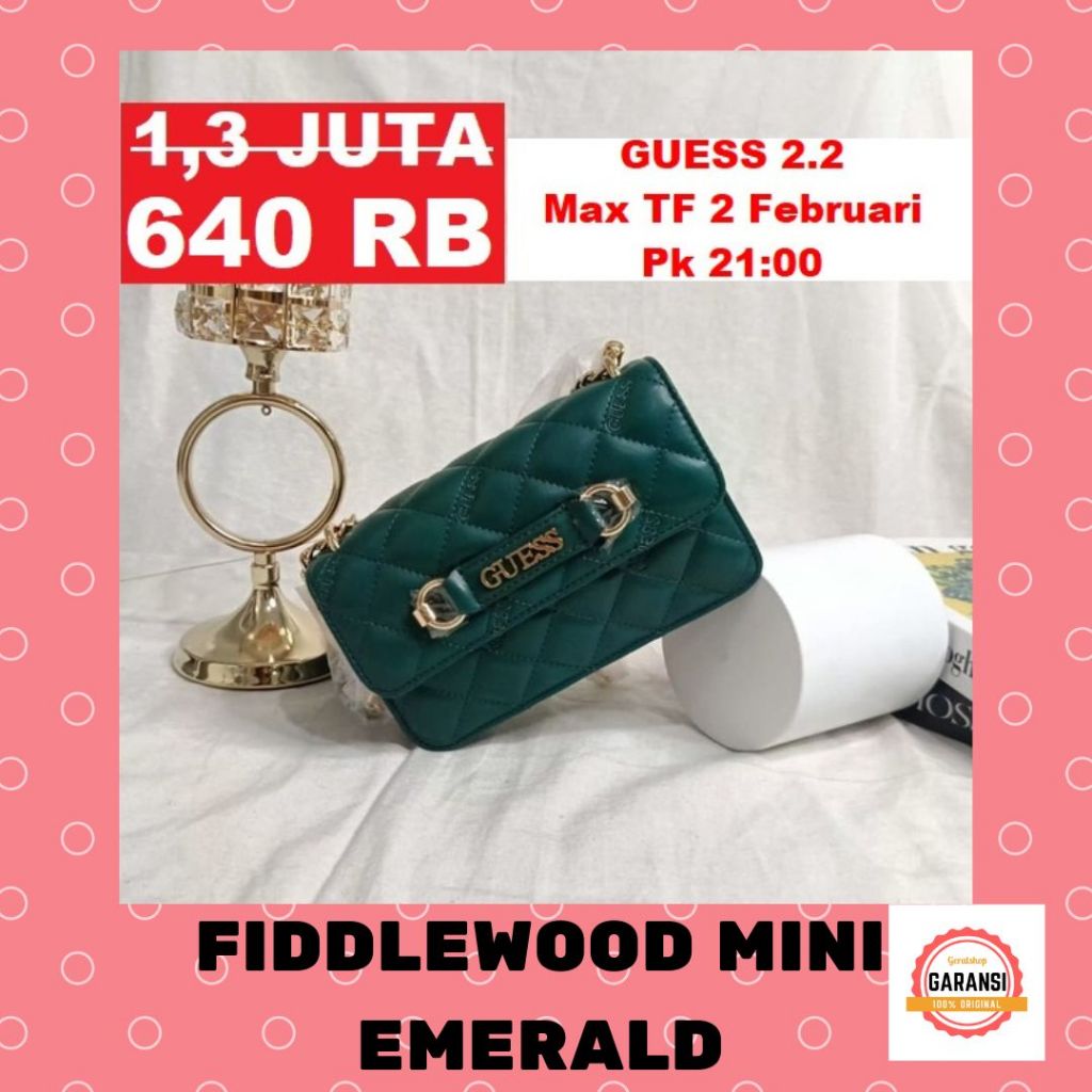 Tas Guess seri FIDDLEWOOD MINI sling bag 100% Original Store