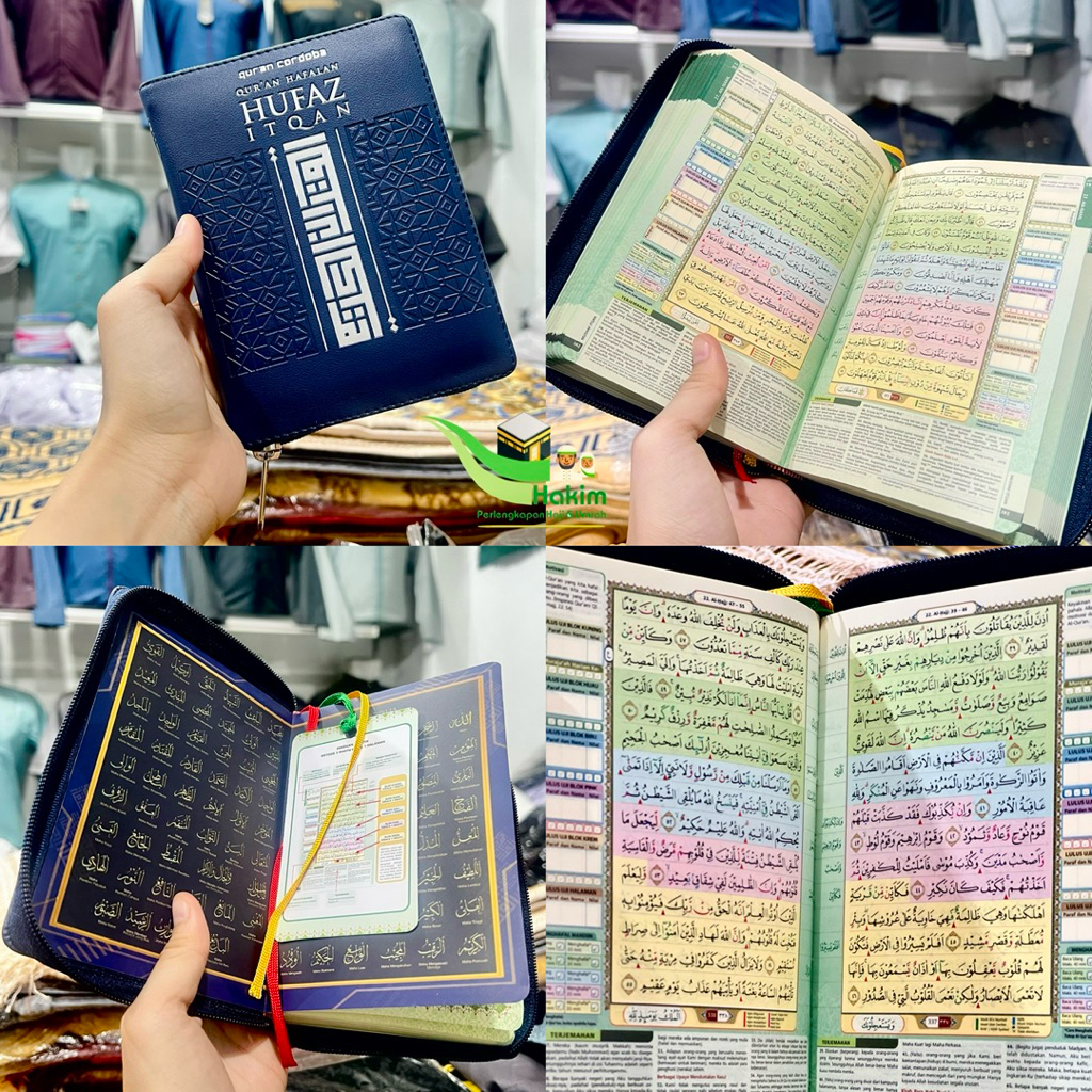 Al Quran Saku Hafalan HUFAZ ITQAN A6 Terjemah Tajwid 5 Blok Warna Rasm Utsmani Al Quran Hafalan Muda