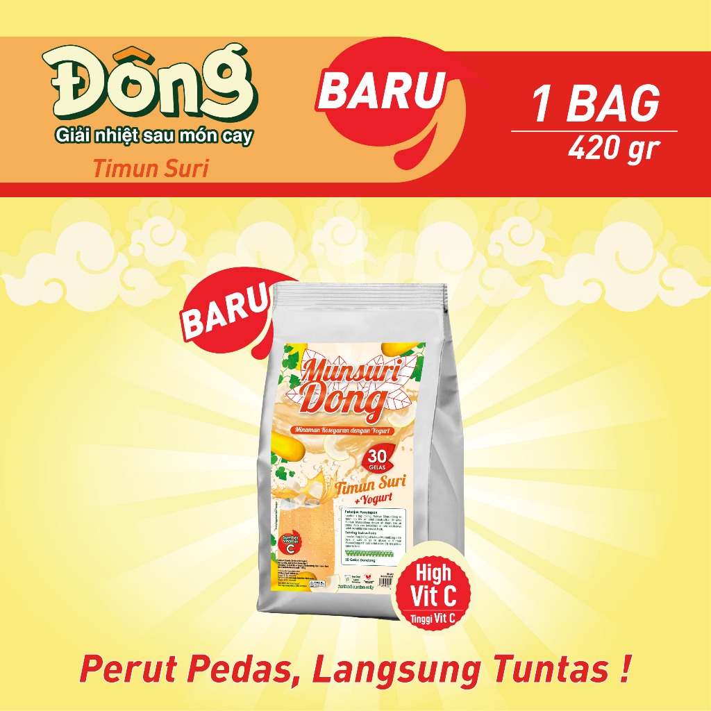 Dondong Minuman Serbuk Rasa Timun Suri dengan Vit C - Bag 420gr