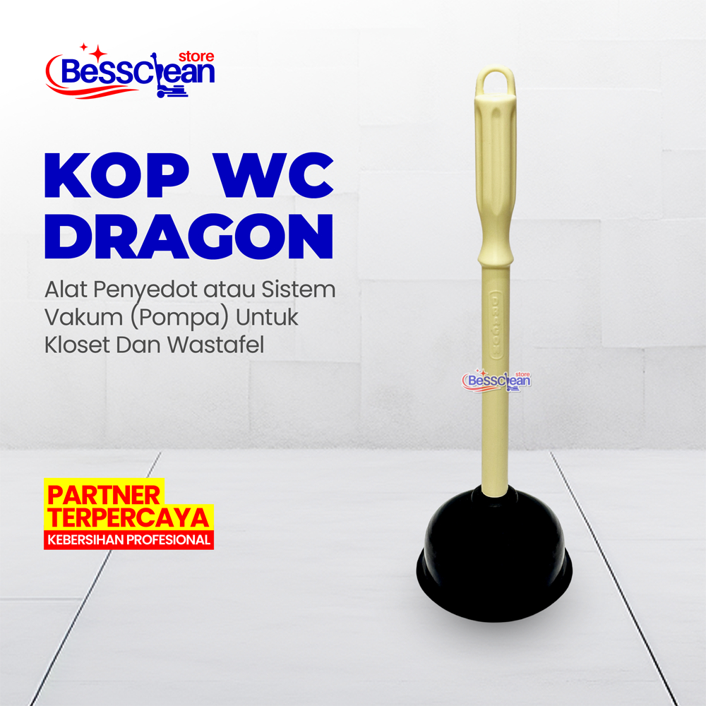 Kop Vacum Sedot WC Toilet Karet Dragon / Kop Washtafel Saluran Air Mampet Tersumbat