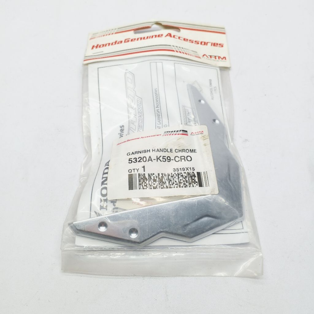 Garnish Front Steering Batok V Kecil Chrome Krom Chrom Crom Silver Vario 125 eSP & 150 eSP 125 - 150