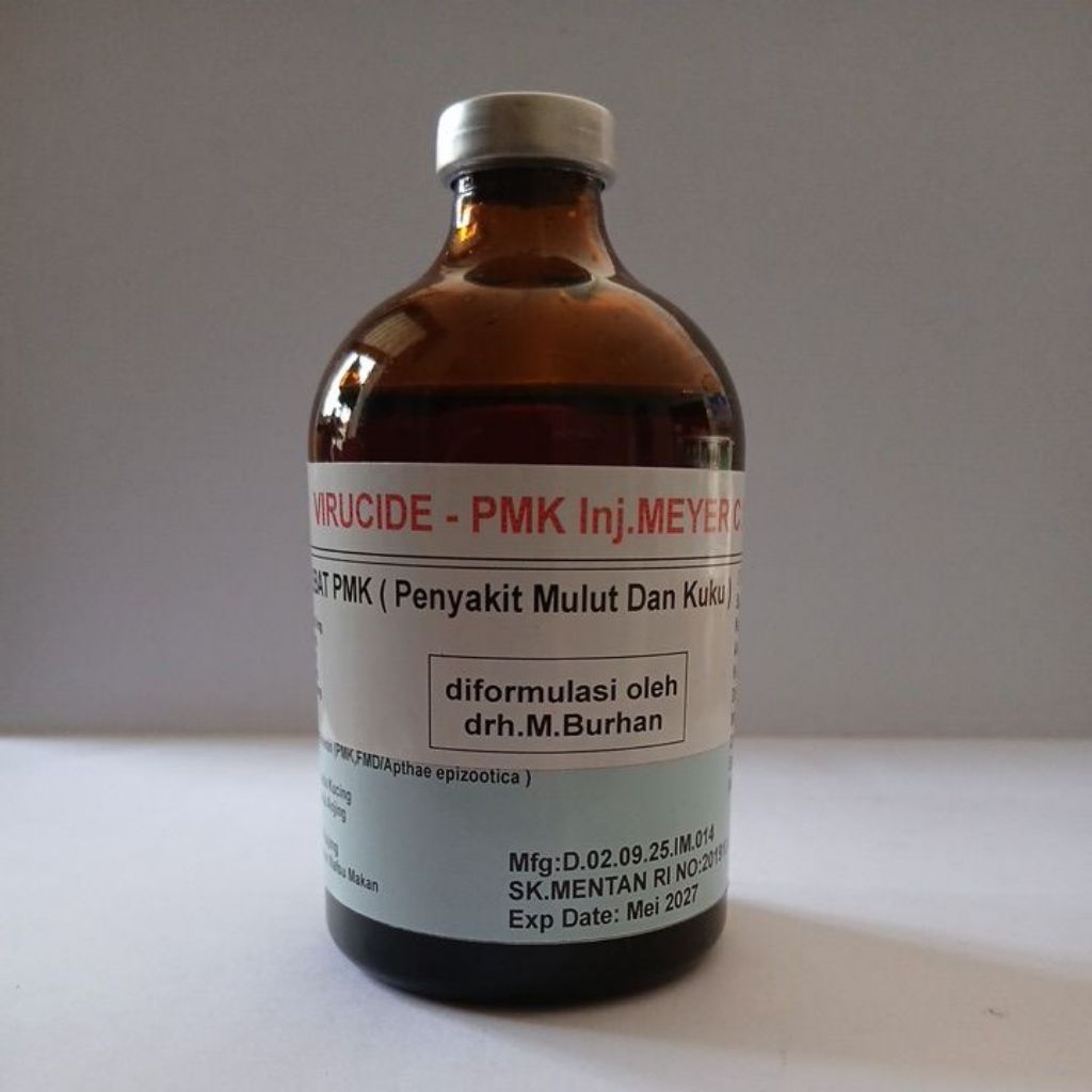 VIRUCIDE PMK Inj.MEYER C.10/obat PMK(penyakit mulut dan kuku)pada Sapi