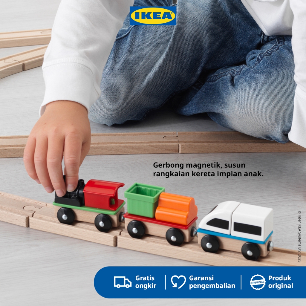 IKEA LILLABO Kereta Api Set Isi 3pcs