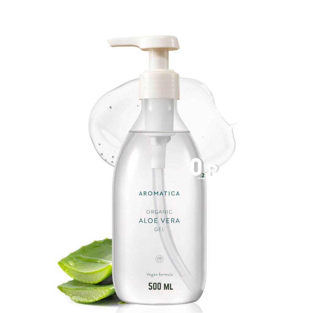 (PASTI ORI) AROMATICA Organic Aloe Vera Gel  Pelembab wajah badan organik  meredakan iritast Vegan 1