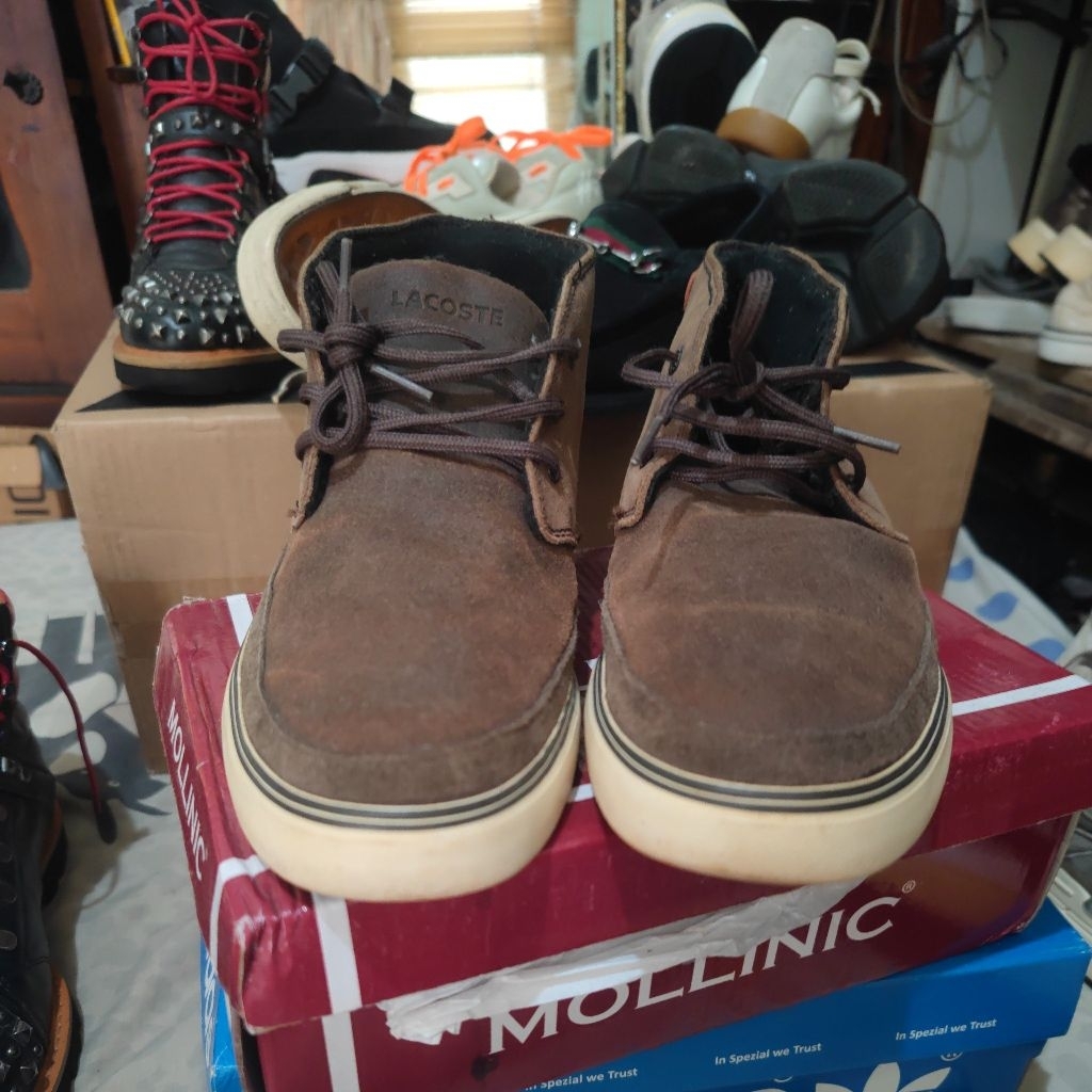 sepatu kulit Lacoste size 43