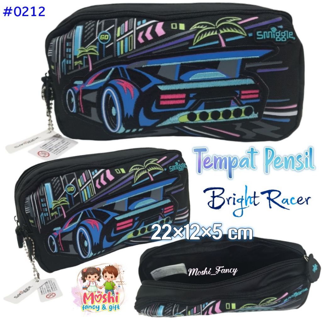 Tempat Pensil Bright Racer / Alat Tulis Speed Car / Tempat Pensil Pocket Mobil  / Tempat Pensil Anak