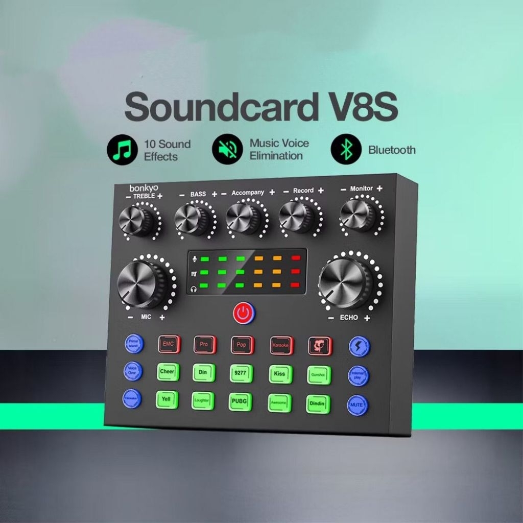 Soundscape bonkyo V8S SoundCard Led Bluetooth Audio Usb External