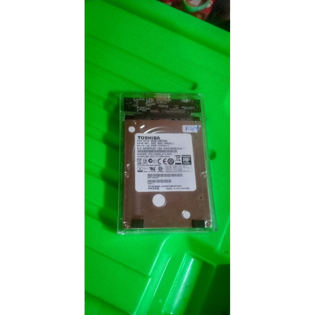harddisk TOSHIBA 500GB  harddisk external healthy 100%