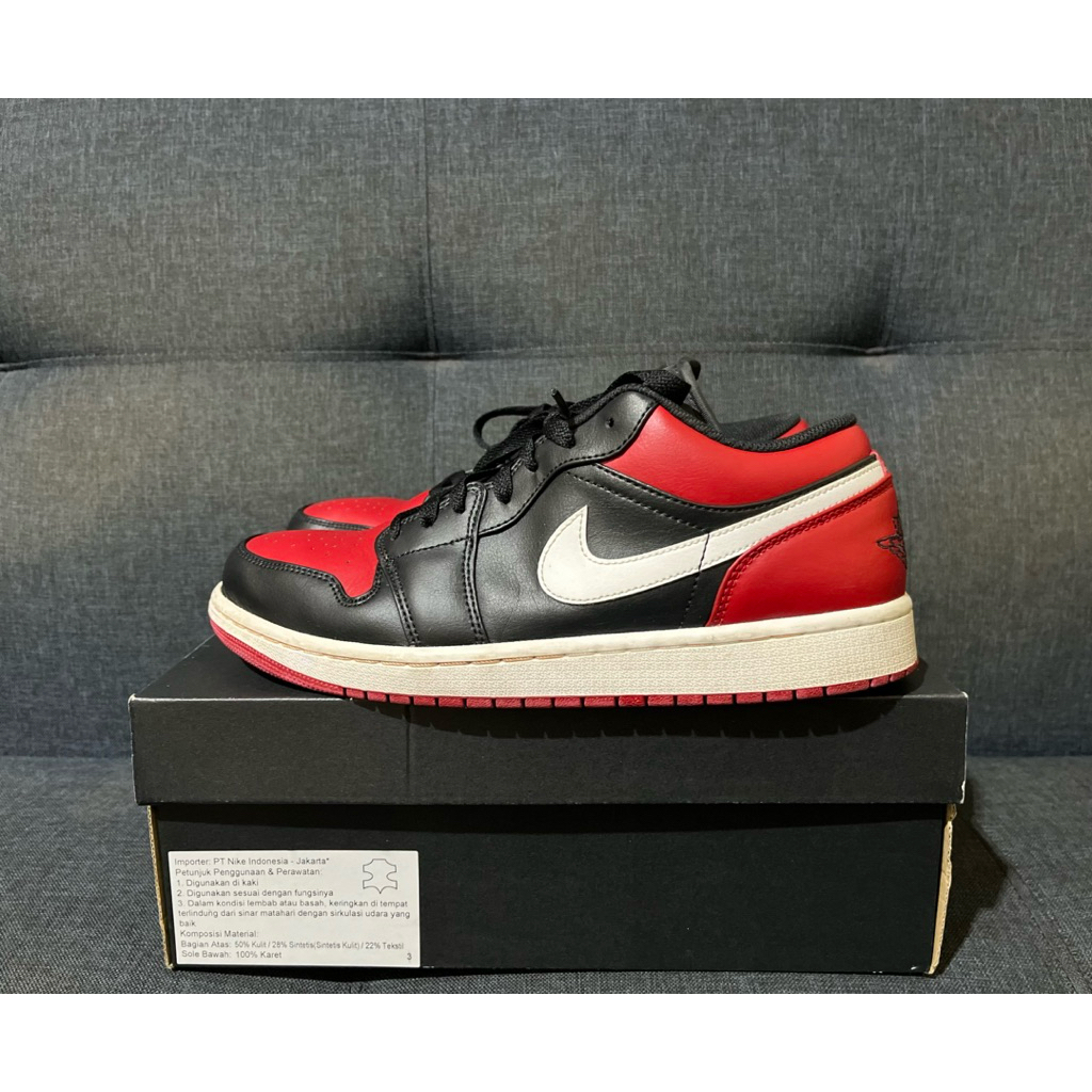 Sepatu Nike Air Jordan 1 Low Alternate Bredtoe