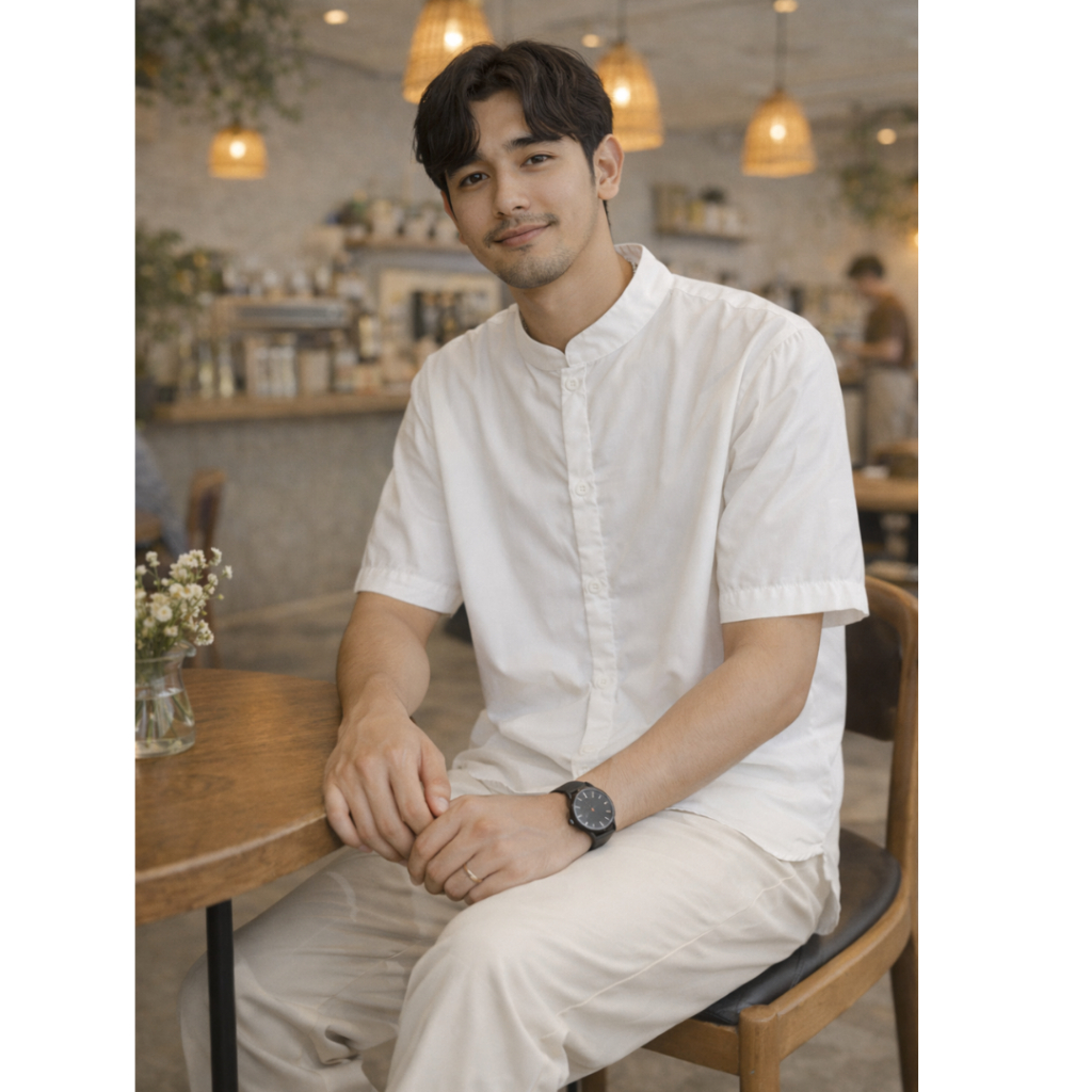 Ayana Men Baju Koko by tunicis Kemeja Katun Nyaman Enak Cocok Dipadukan dengan Ayana Tunik Versi Cew