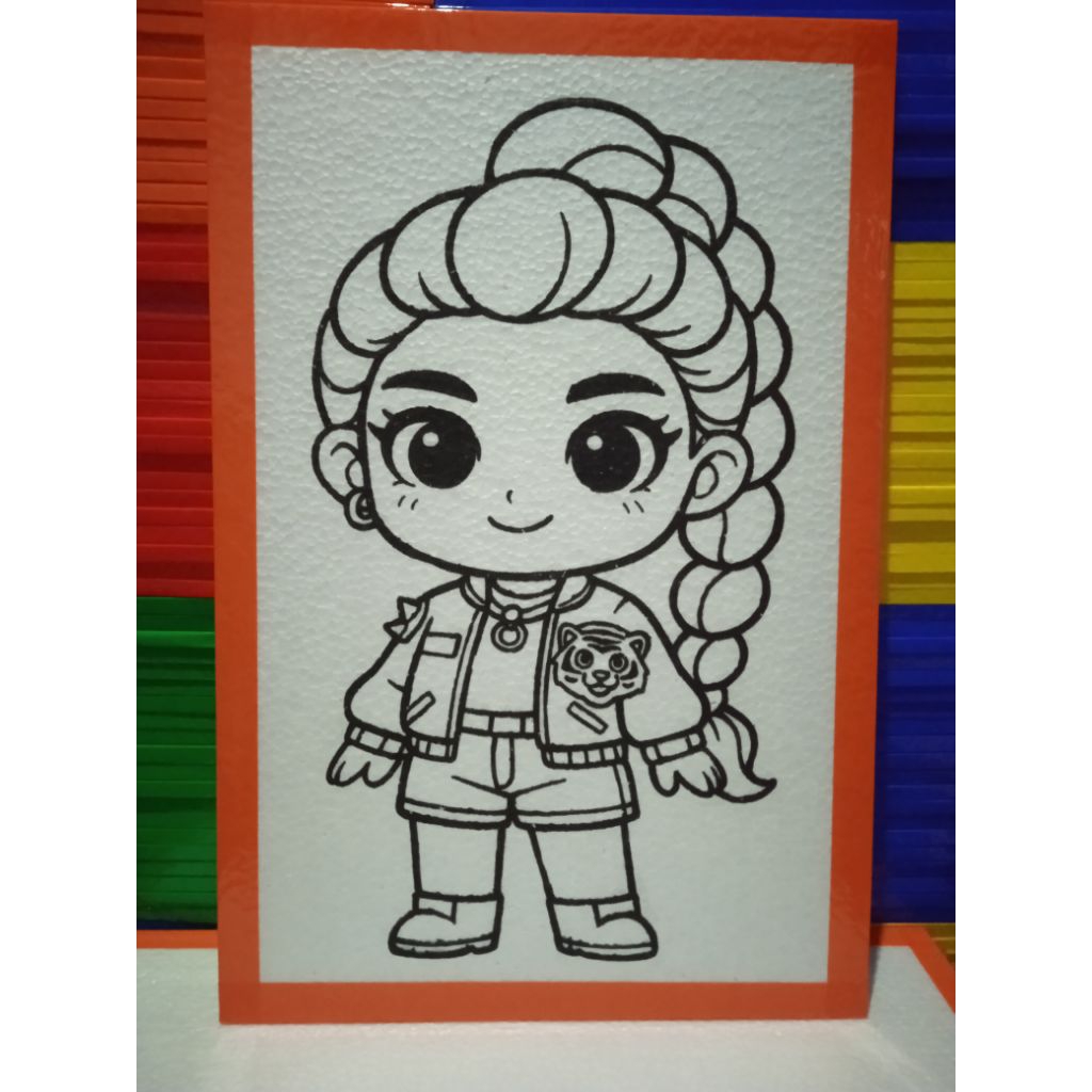 LUKISAN STYROFOAM MEWARNAI ANAK