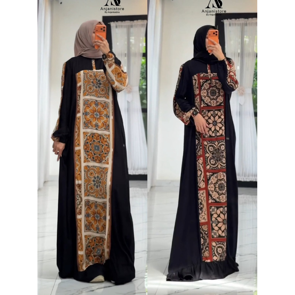 anjanistore terbaru/gamis twill Uniqlo original/agen anjanistore