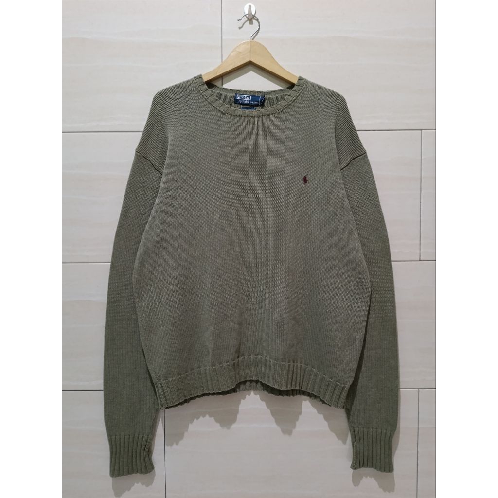 Vintage 90s Knitwear Polo Ralph Lauren Big Size