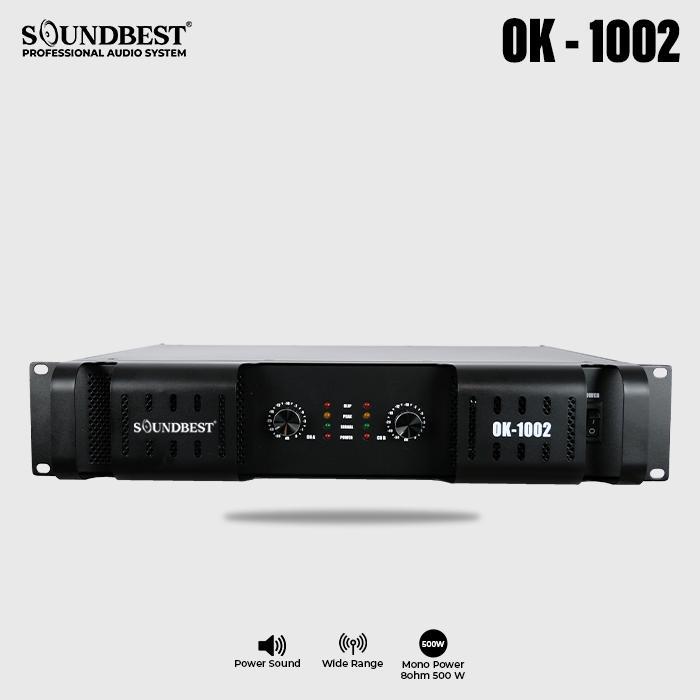 Power Amplifier Soundbest OK 1002 Original Amplifier Soundbest OK1002