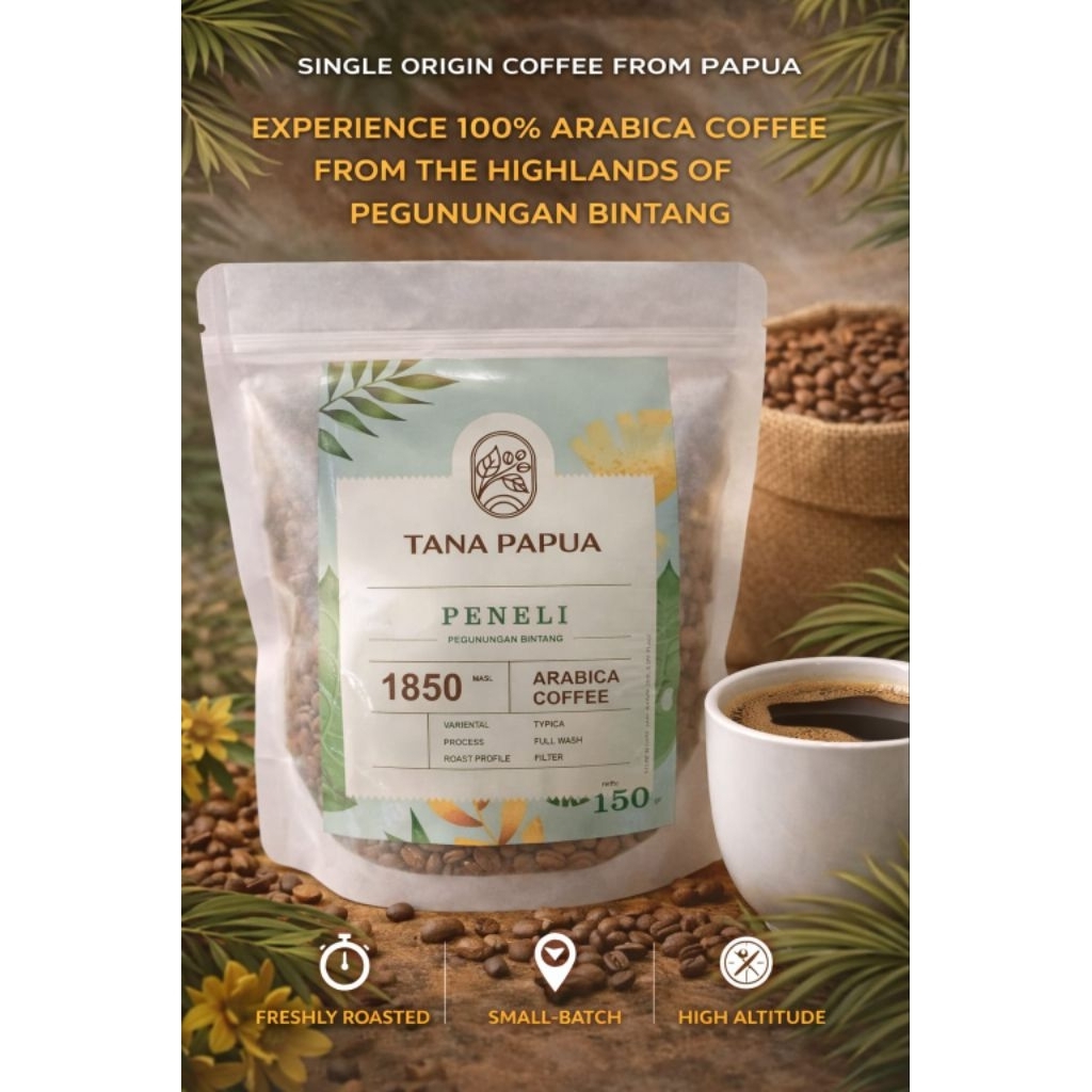 kopi bubuk arabica Papua asli/ kopi bubuk asli Papua organik/ biji kopi arabica Papua organik/ biji 