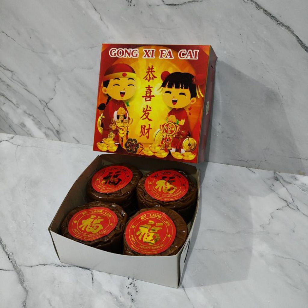 Kue Keranjang Ny Lauw bungkus plastik