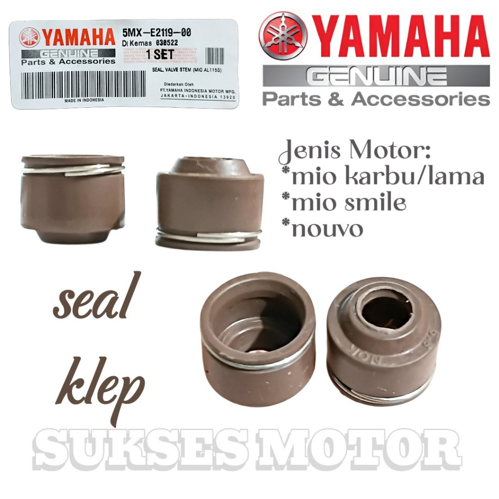 seal klep motor yamaha mio karbu/ lama, mio smile, nouvo