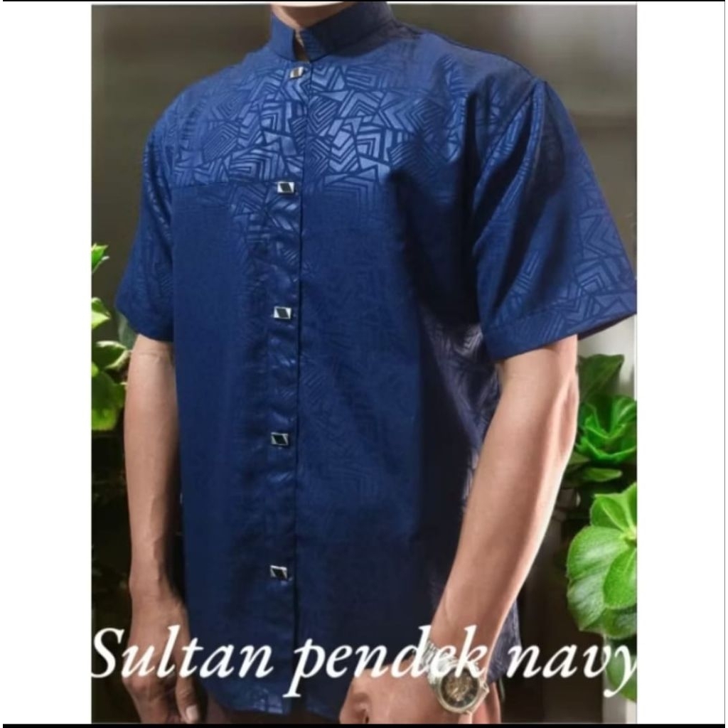 kemeja kemko sultan terbaik/Koko pria dewasa original /kain premium