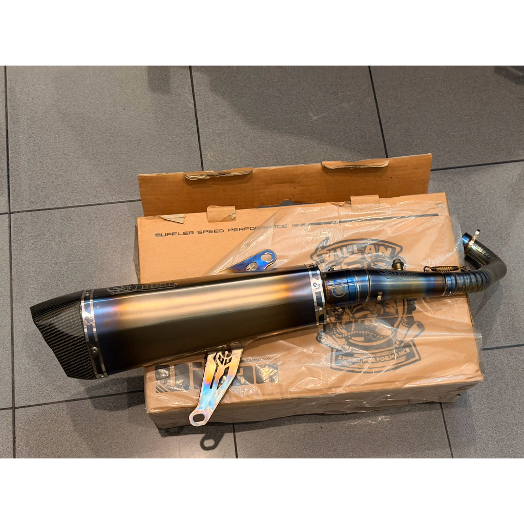 knalpot villan rx1 titanium xmax old/new