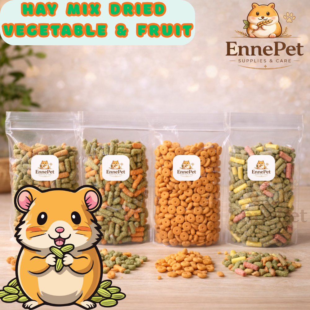 DRIED VEGETABLE & FRUIT | MAKANAN HAMSTER - GERBIL | CAMILAN HAMSTER - GERBIL