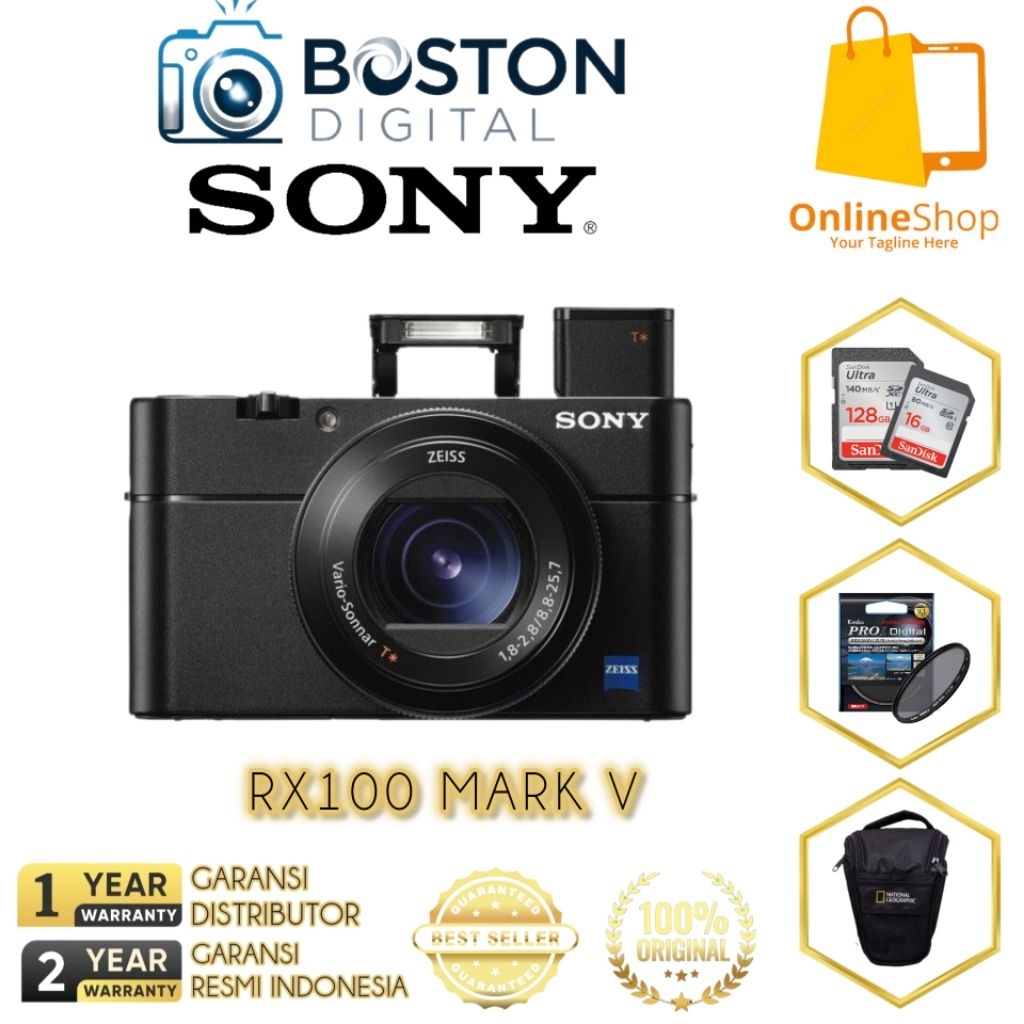 SONY CYBERSHOT DSC-RX100 V / CAMERA DIGITAL SONY DSC-RX100 MARK V / SONY RX100 V