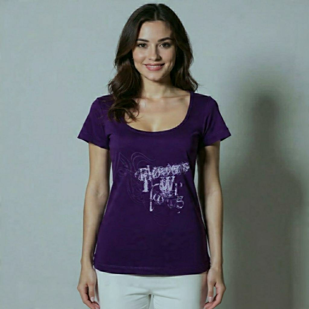 kaos wanita u-neck s.oliver