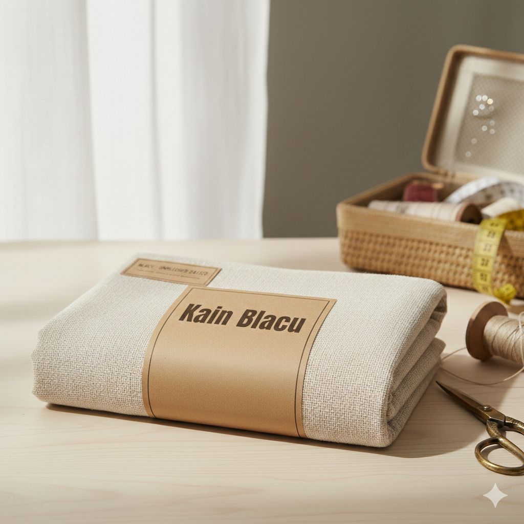 Kain Blacu bidang 150cm roll