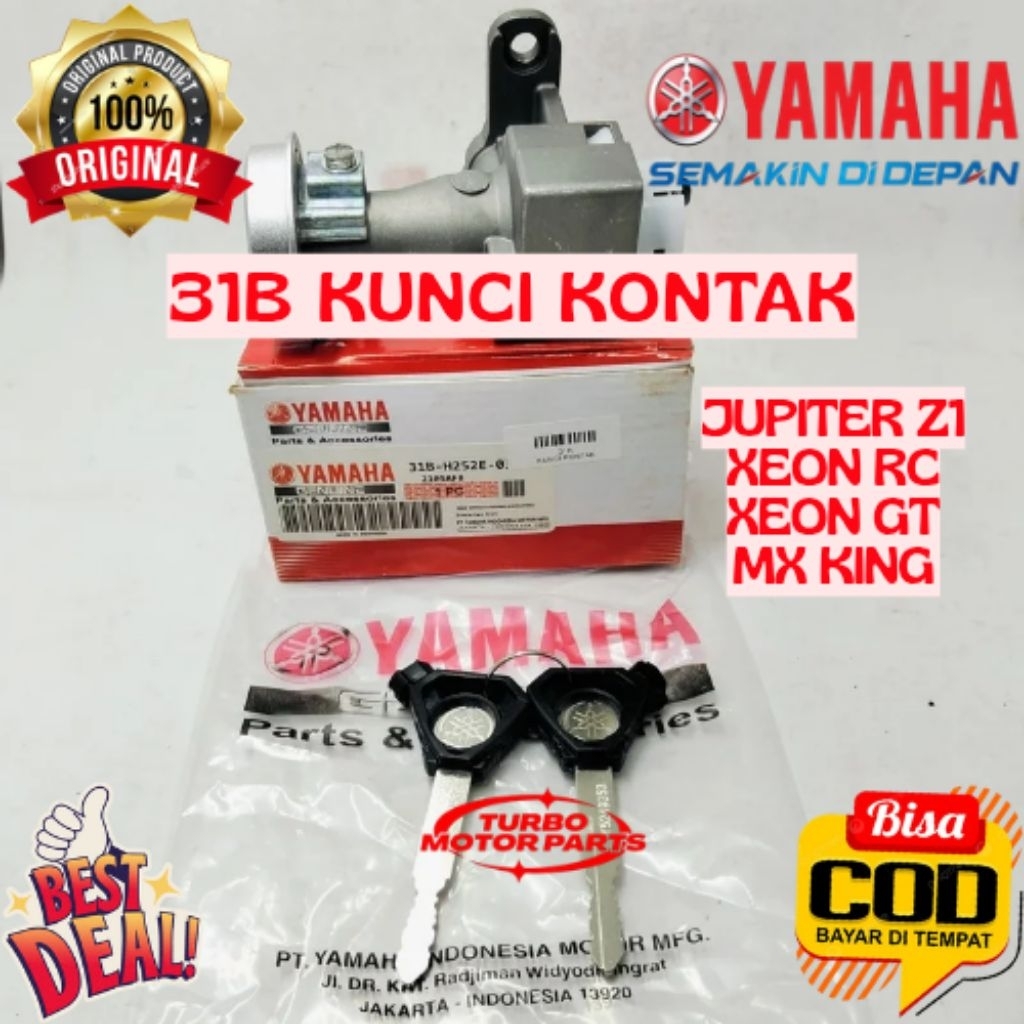 KUNCI KONTAK ORIGINAL YAMAHA KODE 31B, KUNCI KONTAK JUPITER Z1, KUNCI KONTAK XEON RC, KUNCI KONTAK X