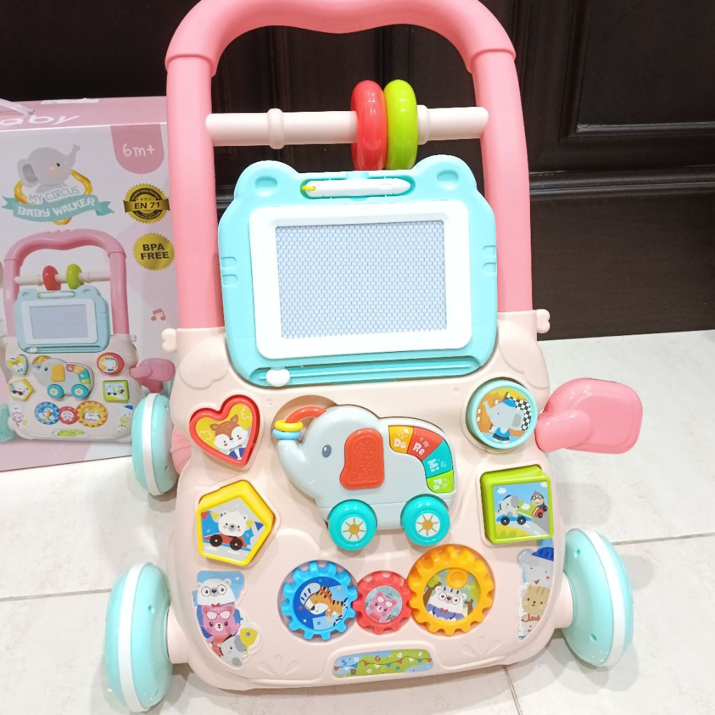 PRELOVED LIKE NEW SUGAR BABY CIRCUS PUSH WALKER