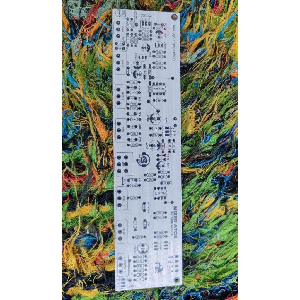 PCB audio mixer pasif / Atos dobel frekuensi Input mic balance