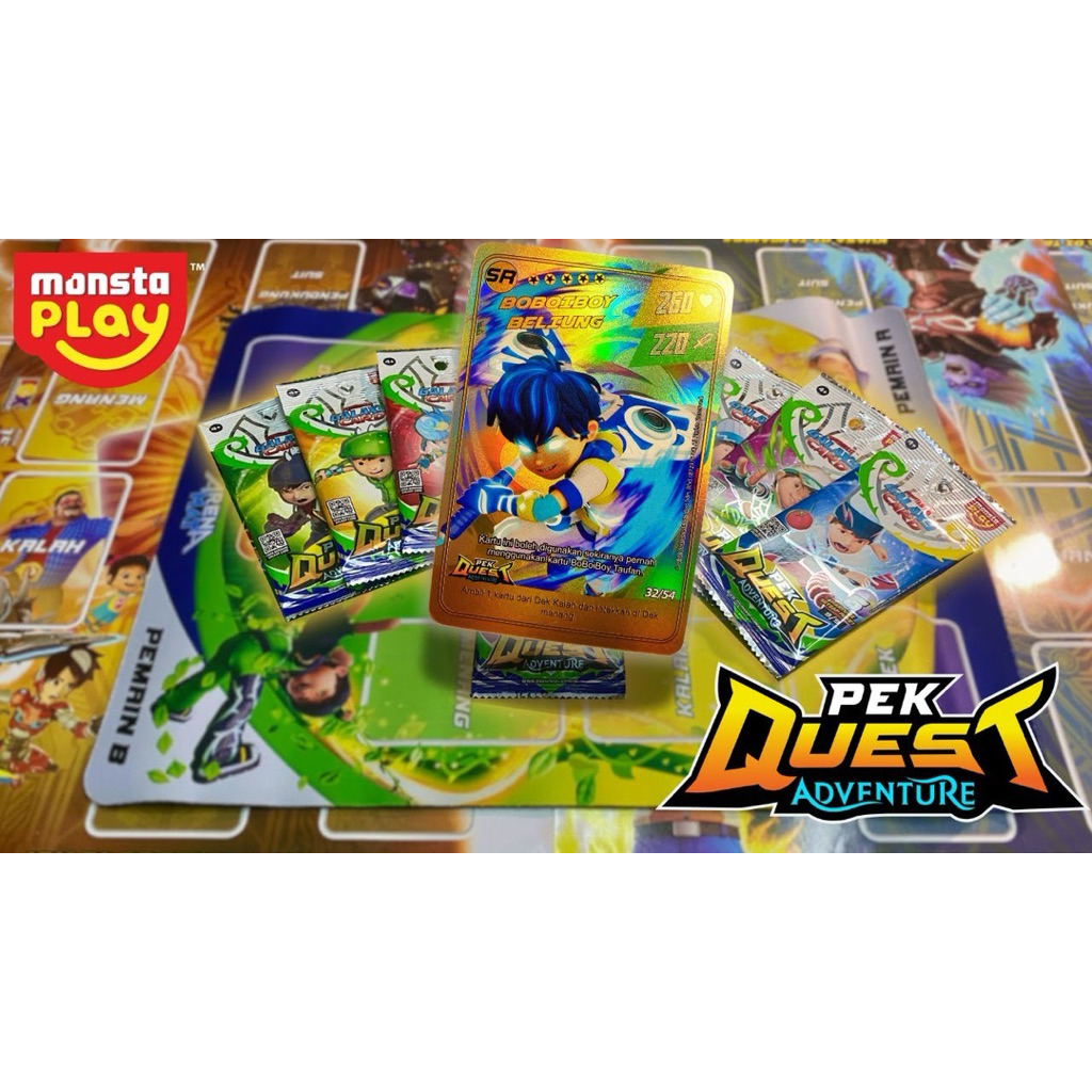 Kartu Game Boboiboy Monsta Galaxy Card Pek Quest Adventure