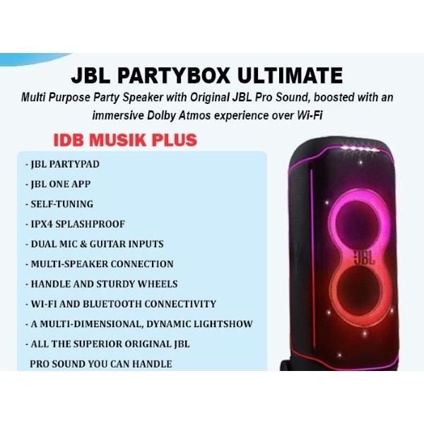 Speaker Portable JBL PartyBox Party Box Ultimate Original