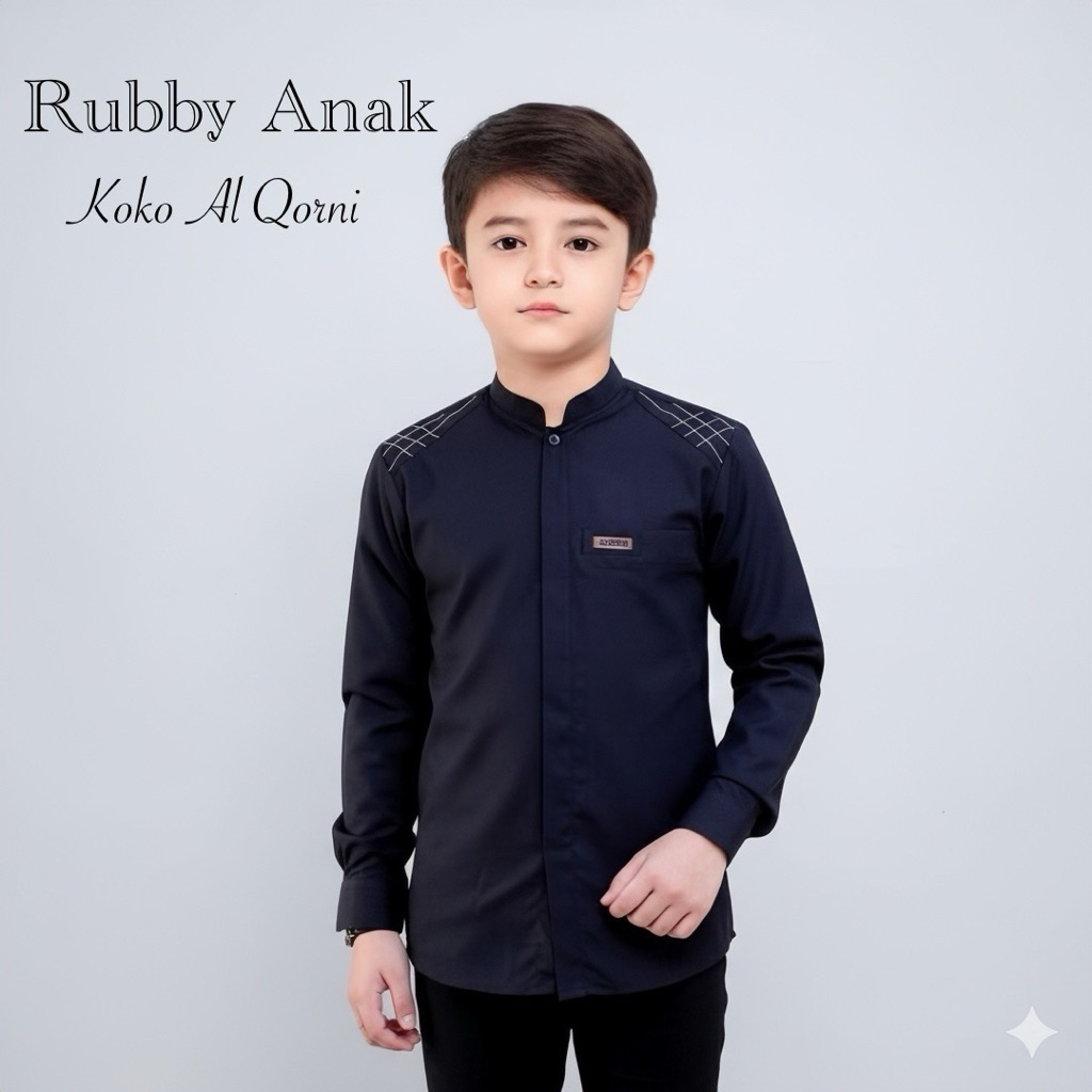 Baju Koko Anak Al Qorni Model Rubby