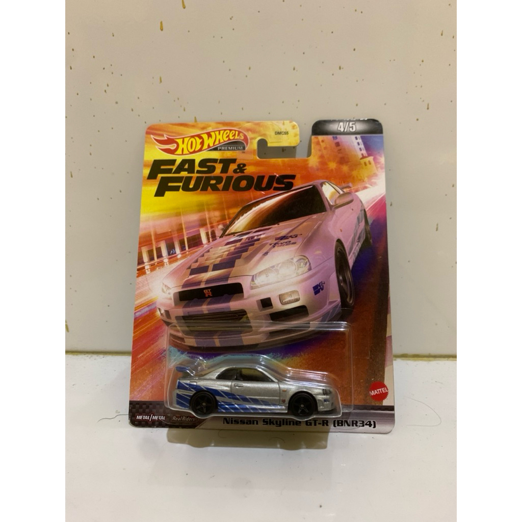 HOTWHEELS PREMIUM Fast & Furious Nissan Skyline GT-R (R34)