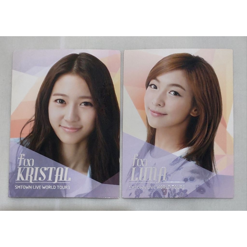Kpop grup f(x) Krystal Luna SM Town Live World Tour 3 Photocard
