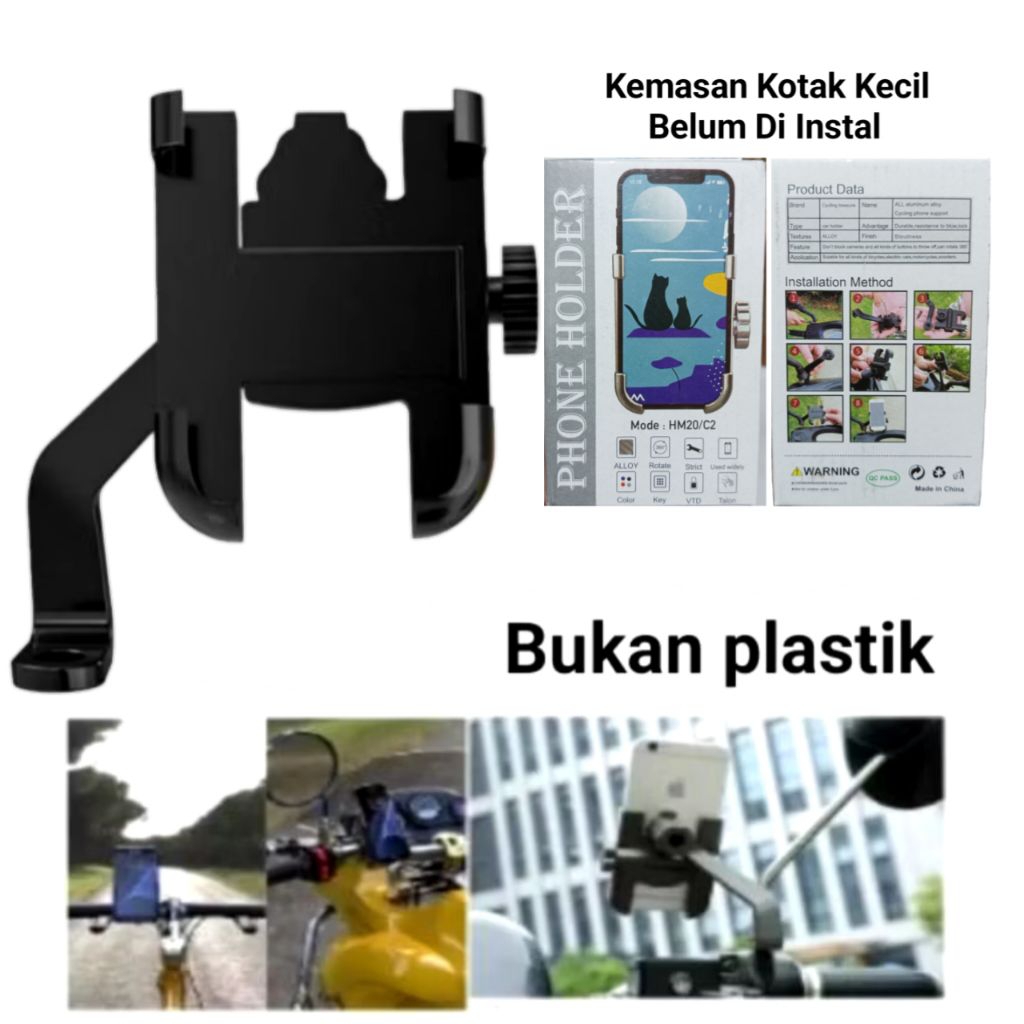 PHONE HOLDER HP SPION MOTOR MOTOR HOLDER HP BESI + ALUMINIUM UNIVERSAL
