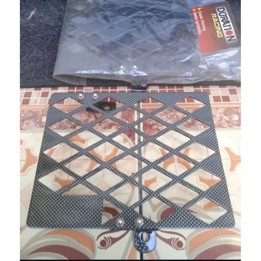 Cover radiator original Duration Racing Carbon for Jupiter MX & Vixion old