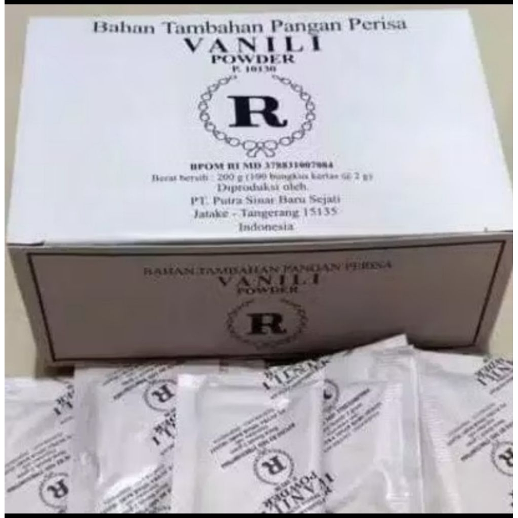 Vanili R / Vanili bubuk R sachet 2 gr