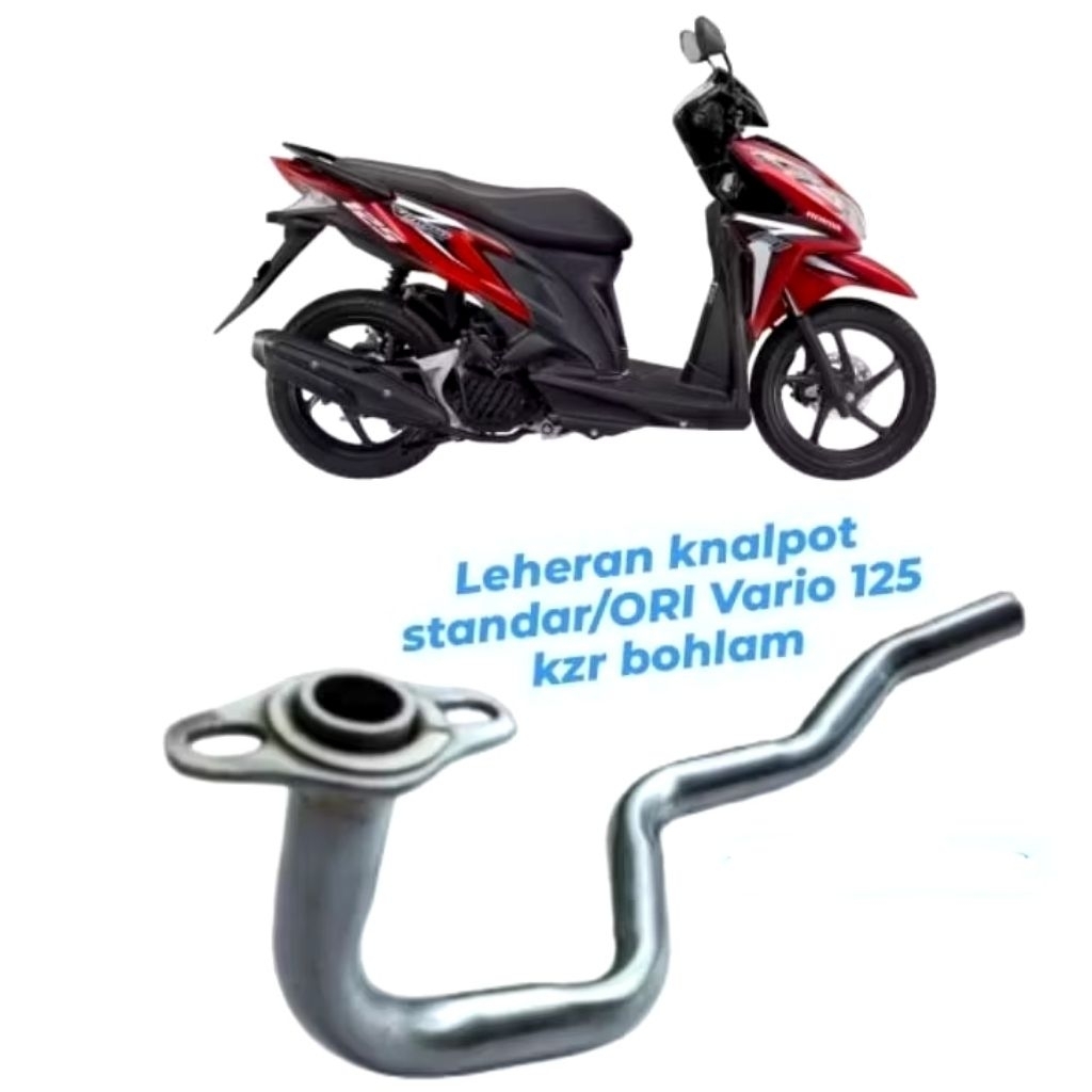 LEHER KNALPOT ORI VARIO 125 KZR 125 Old Tebal tahan karat/ Leheran knalpot ori vario 125kzr 125 old
