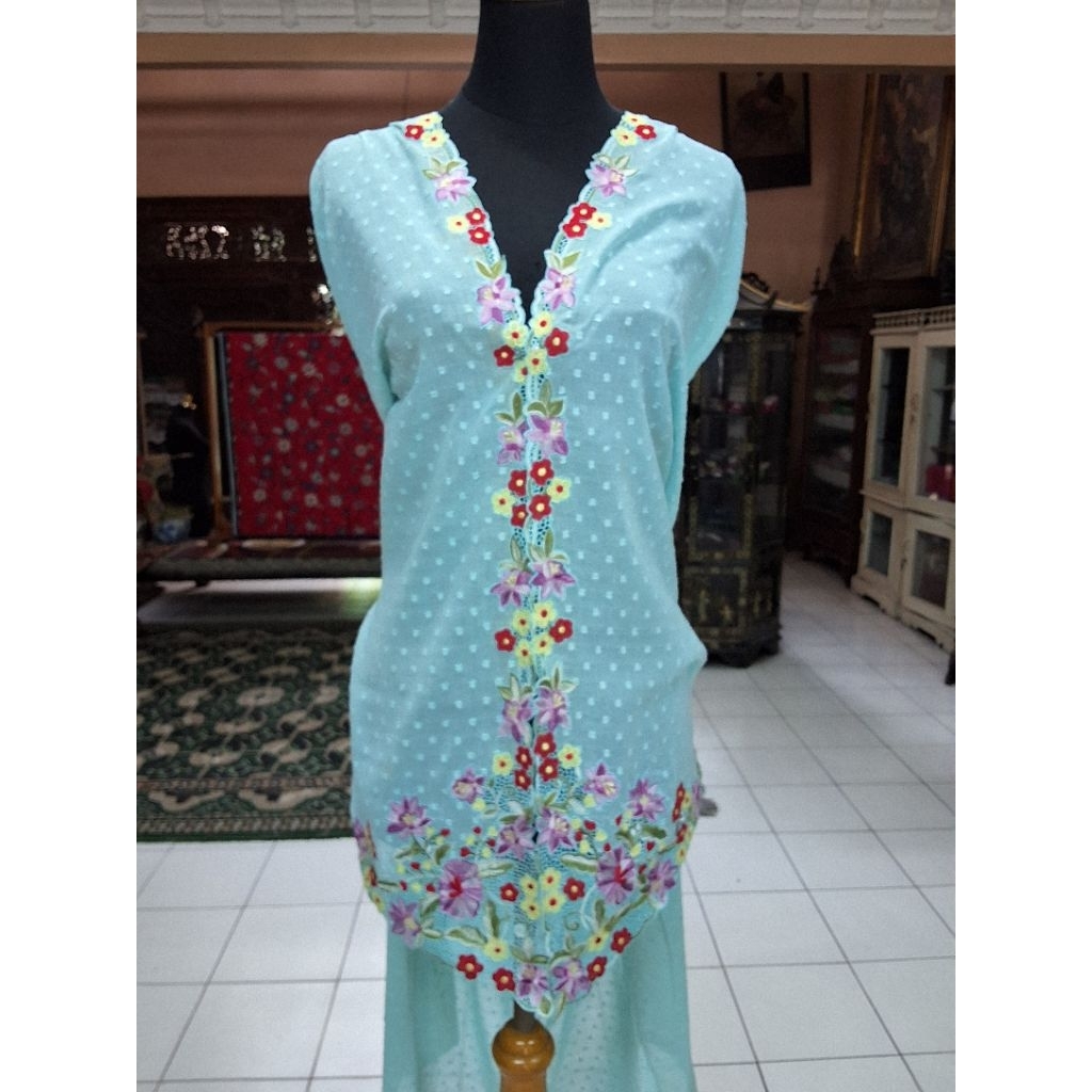 Bahan Kebaya Bordir/Bahan Kebaya Bordir Encim/Bahan Kebaya Encim/Bahan Kebaya Bordir Panjang/Bahan K