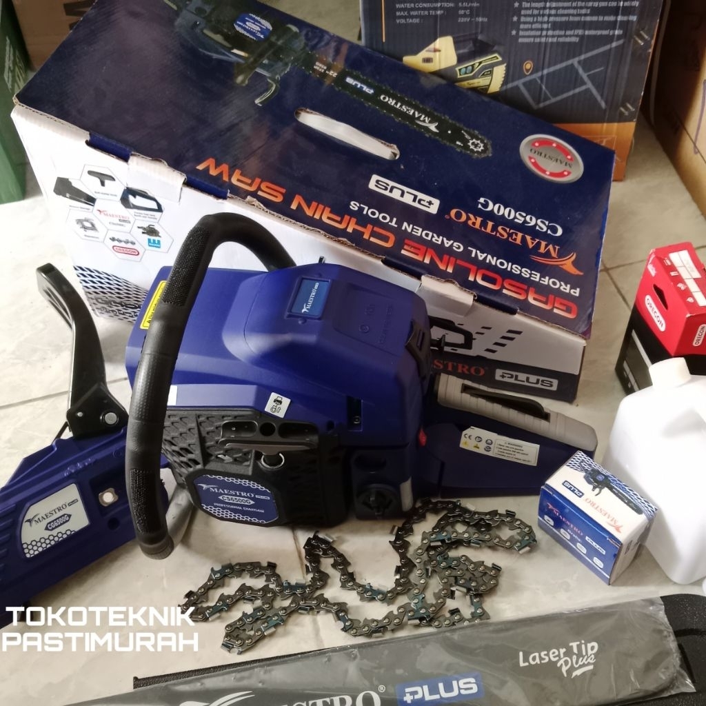 Mesin Chain Saw Chainsaw Maestro Plus CS6500G CS 6500 G cs 6500 g CS6500L CS 6500L CS 6500 L Maestro