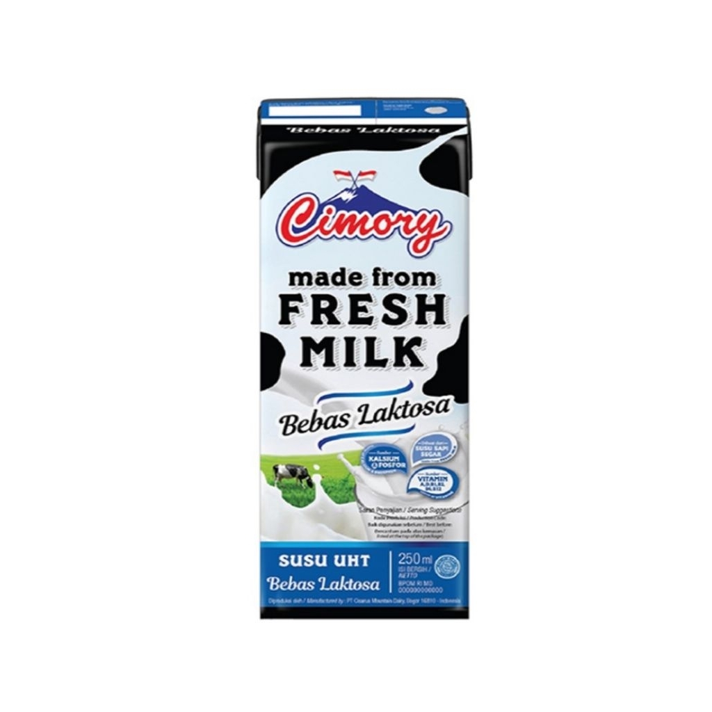 Cimory Susu UHT Bebas Laktosa Kotak 250 ml Fresh Milk