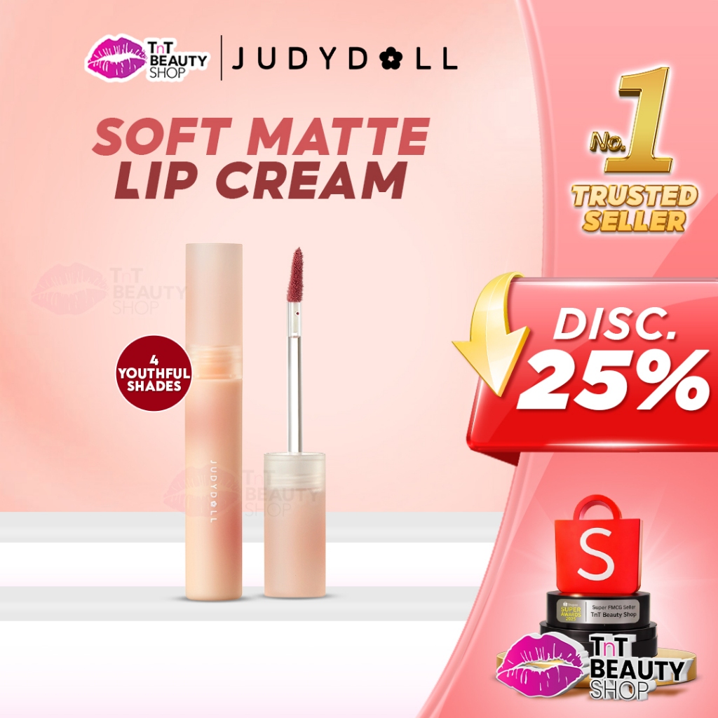 Judydoll Soft Matte Lip Cream 9gr Lip Cream Velvet Matte Waterproof Transferproof | TnT Beauty Shop