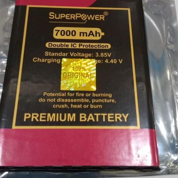 Doubel Power 7000mAH 2iC  Batre OPPO A31 Batere Batrai BLP673 Battery Garansi 1 Tahun