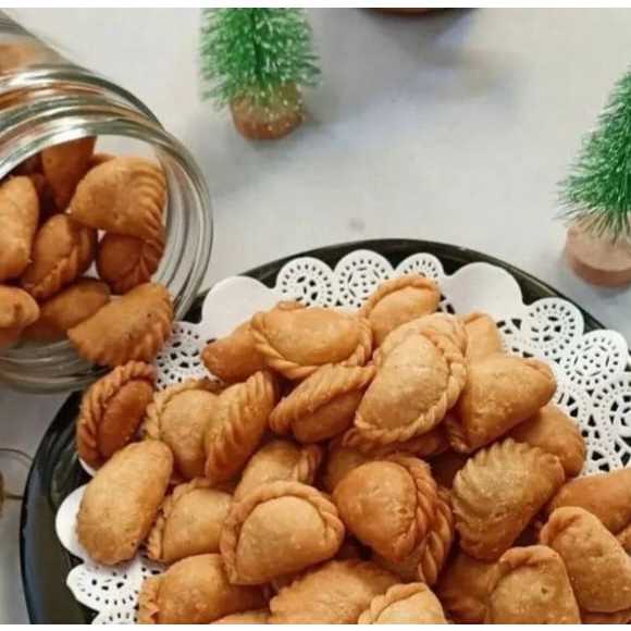 1 KG PASTEL MINI ABON UDANG | PASTEL MINI PREMIUM | PASTEL KERING ISI ABON UDANG SPESIAL
